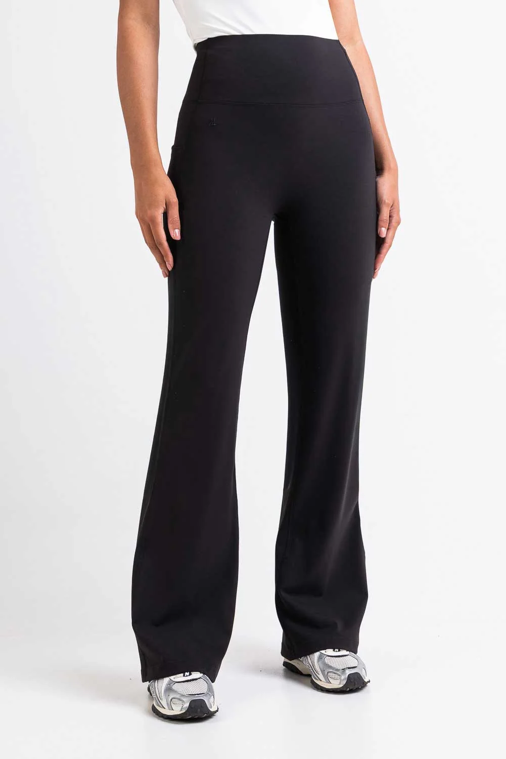 Aria 01High Bootcut Sportbyxor - Black - Image 4