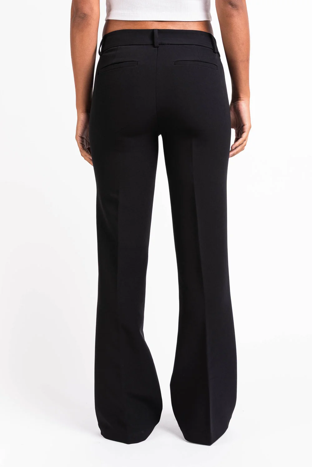 Ava 01Mid Bootcut Kostymbyxor - Black - Image 6