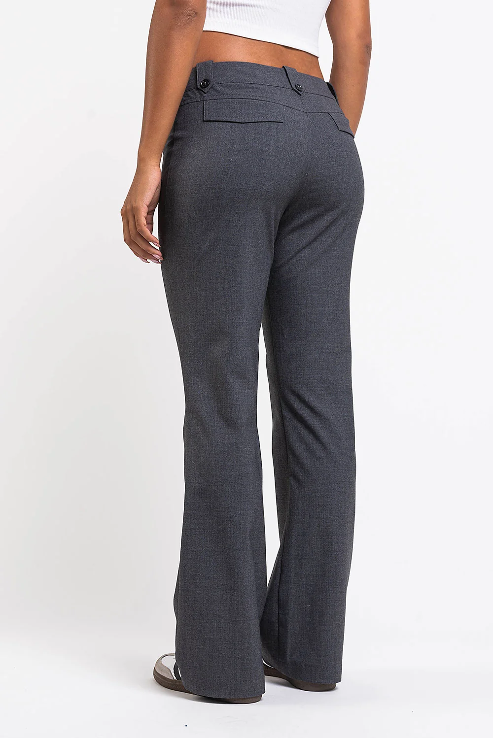 Bonnie 03Low Bootcut Kostymbyxor - Grey - Image 5