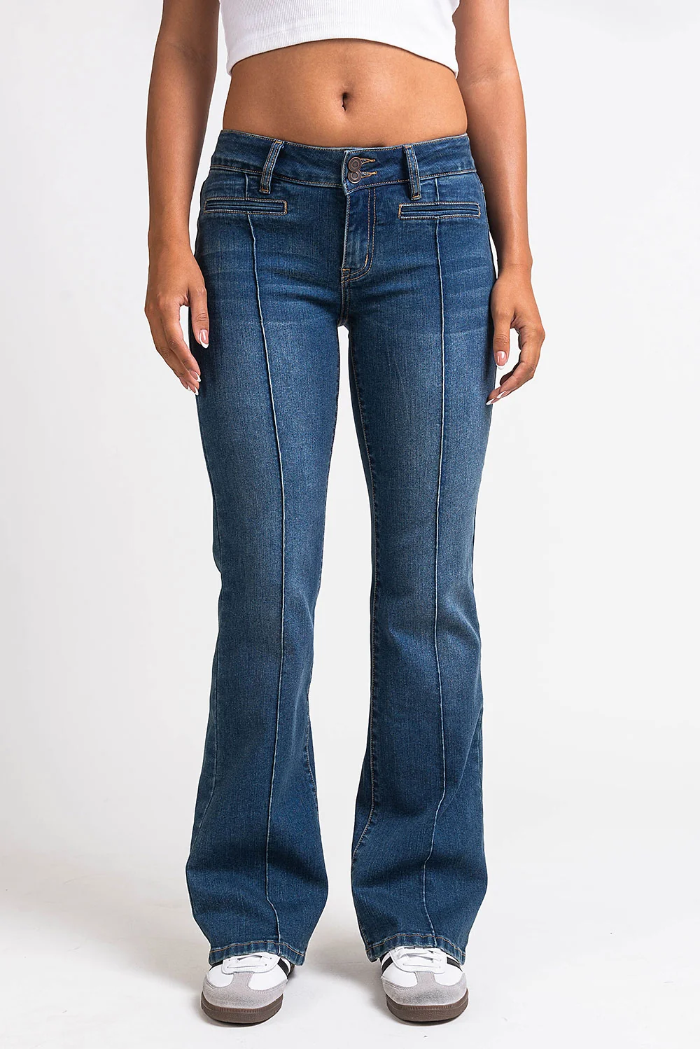 Claire 02Low Bootcut Jeans - Vintage Blue - Image 4