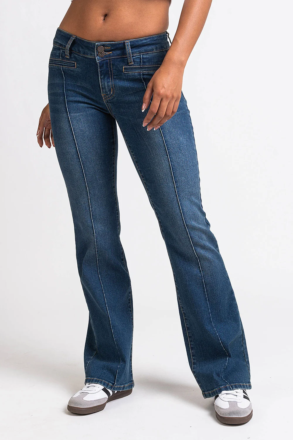 Claire 02Low Bootcut Jeans - Vintage Blue - Image 6