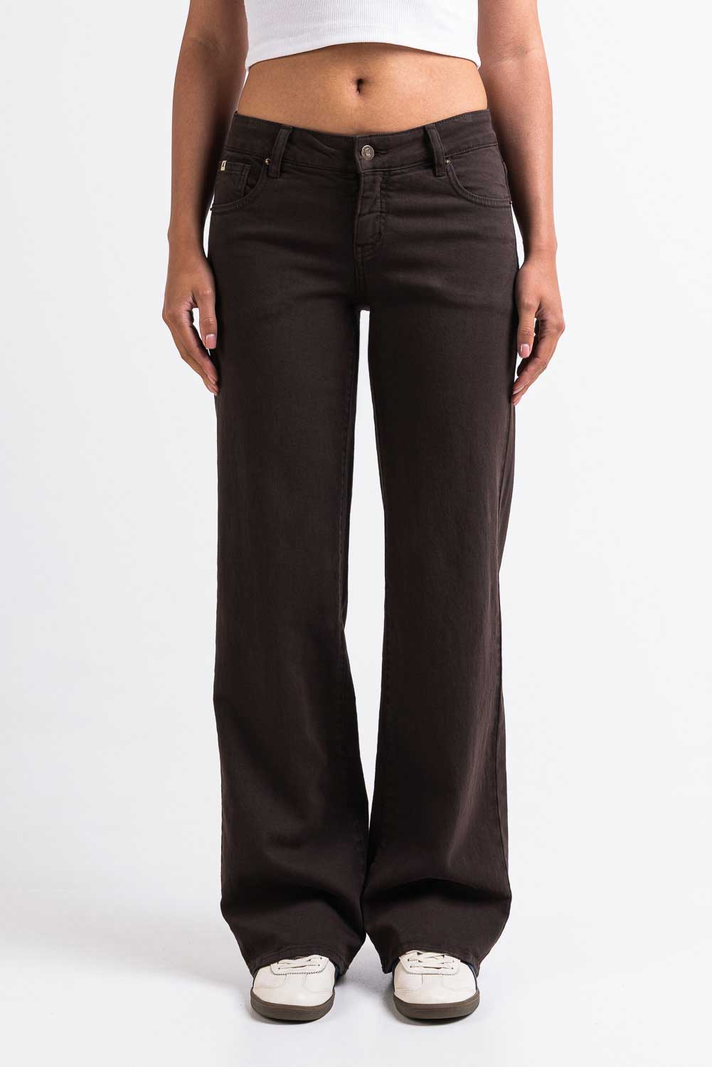 Disa 01Low Raka Jeans - Dark Brown - Image 4