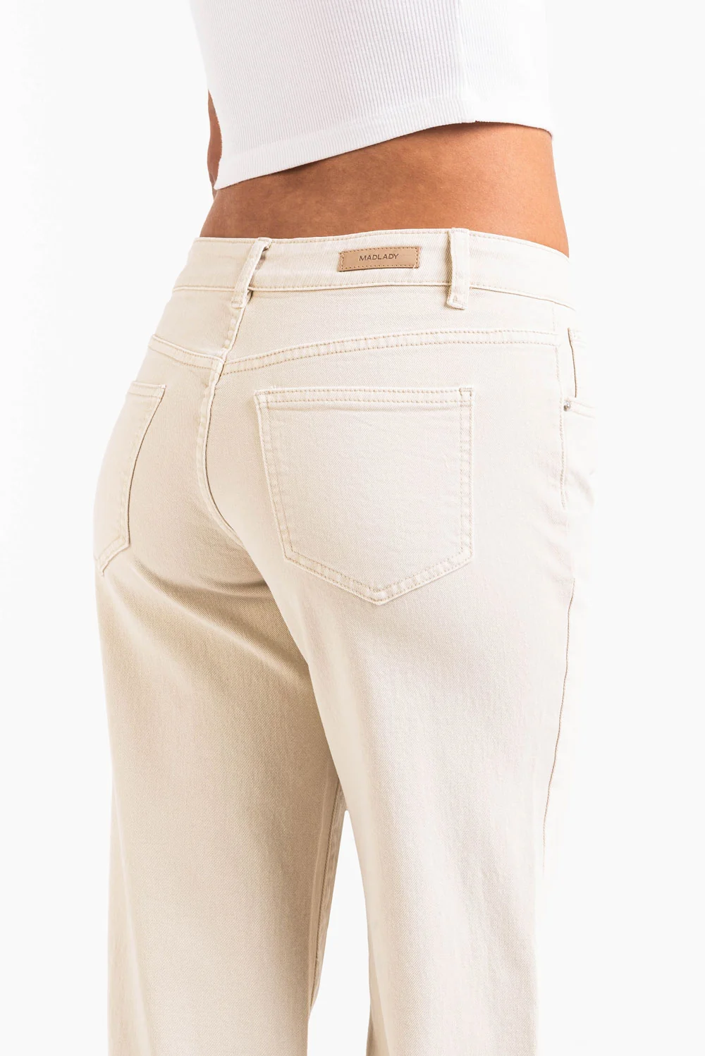 Disa 01Mid Raka Jeans - Beige - Image 7
