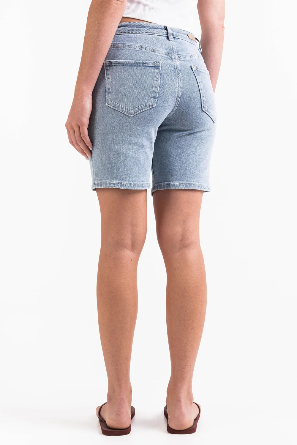 Disa 02Mid 20cm Raka Jeansshorts - Bleach Blue - Image 8