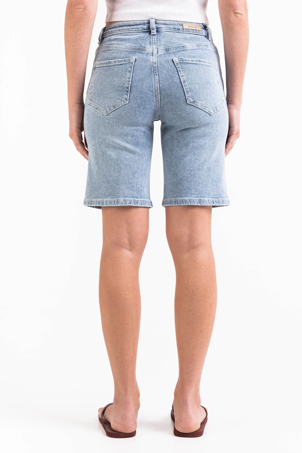 Disa 02Mid 25cm Raka Jeansshorts - Bleach Blue - Image 2