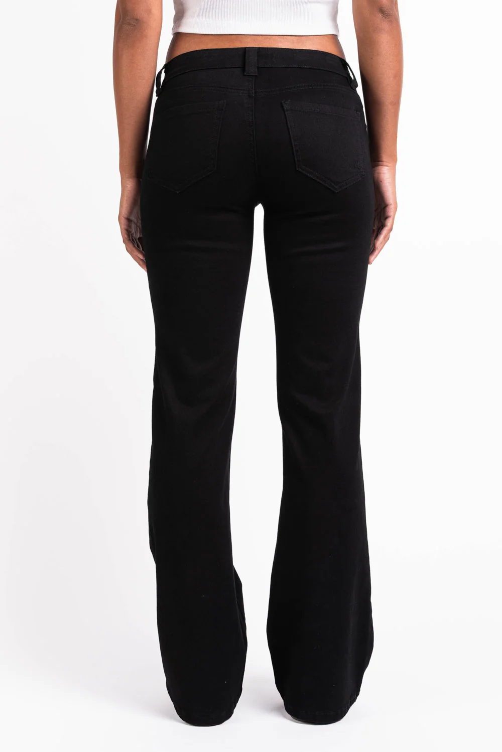 Fiona 01UltraLow Bootcut Jeans - Black - Image 6