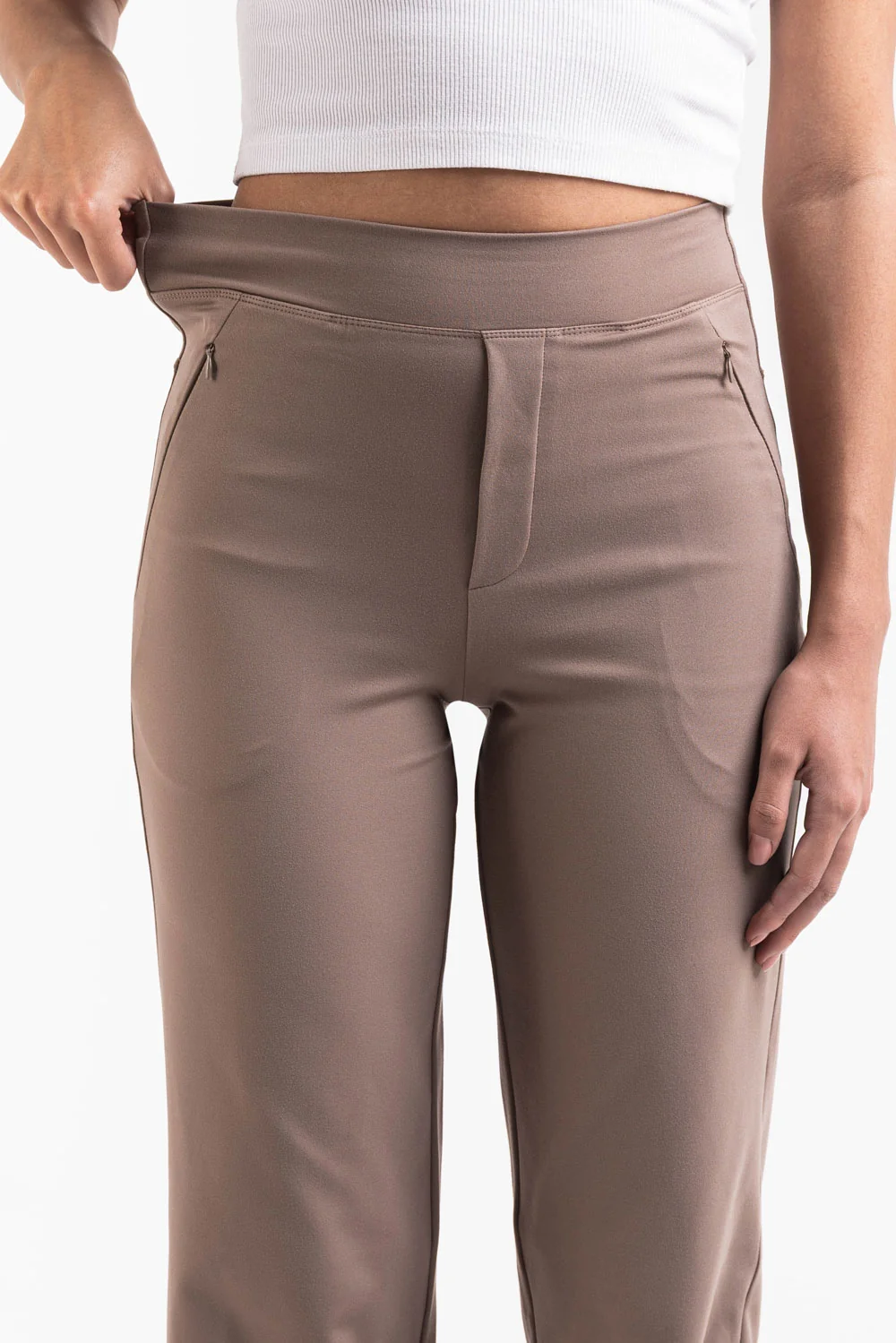 Holly 01High ActiveFlex Raka Byxor - Taupe - Image 4