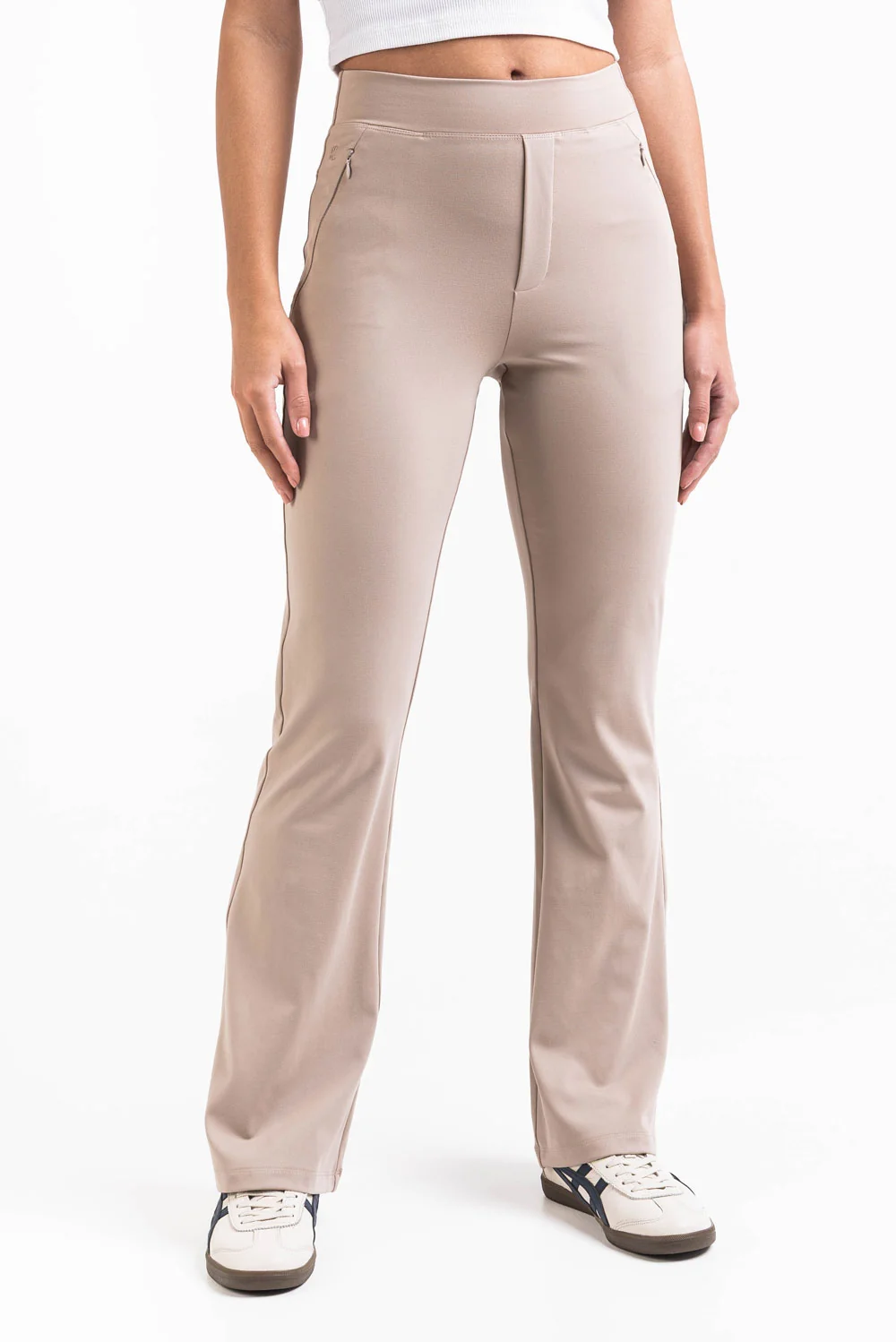 Holly 04High ActiveFlex Bootcut Byxor - Beige - Image 5
