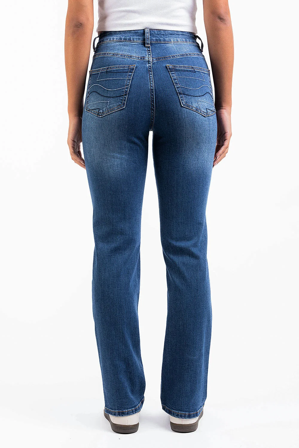 Ingrid 01High Raka Jeans - Mid Blue - Image 4