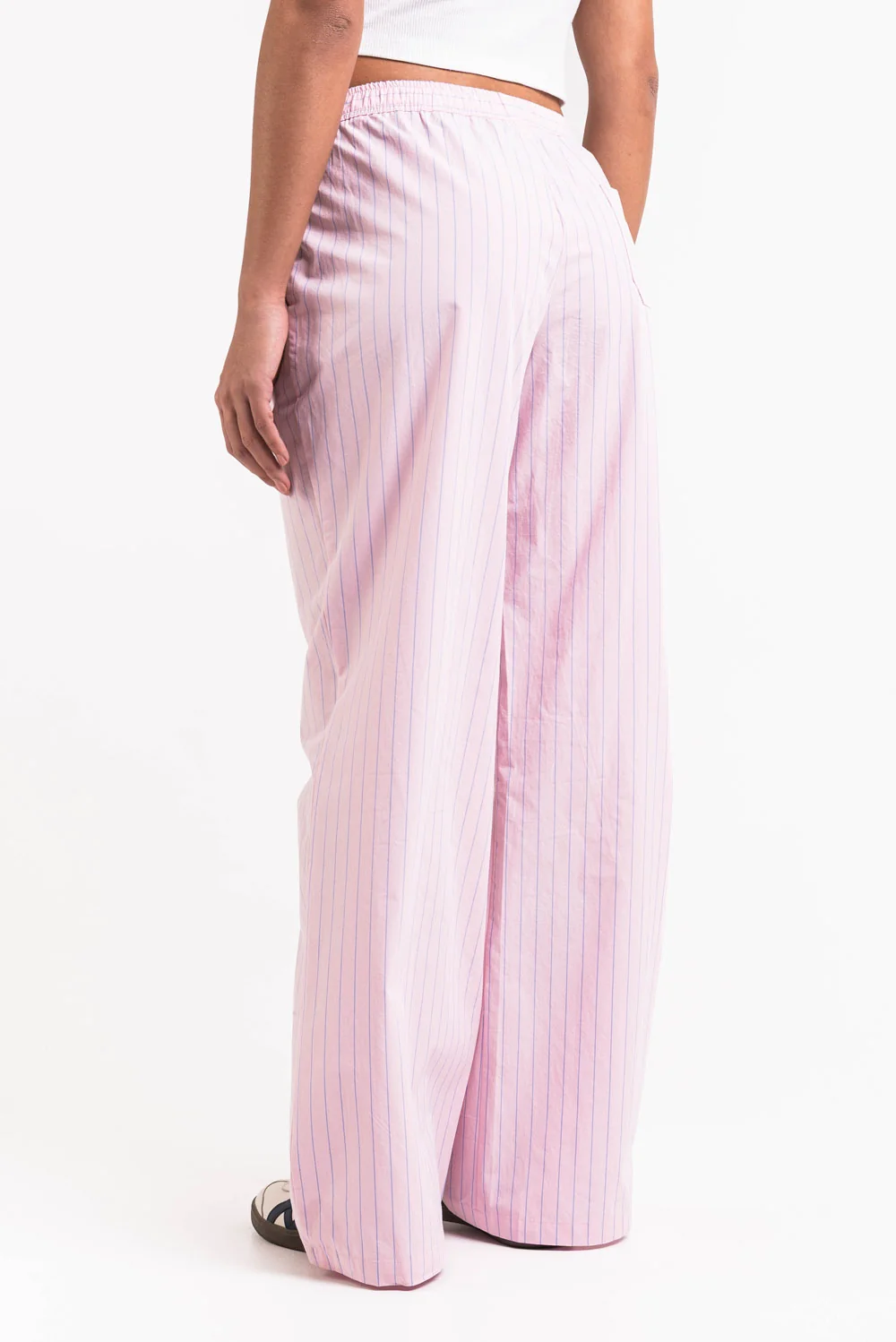 Mandy 01Mid Vida Loungebyxor - Pink Striped - Image 3