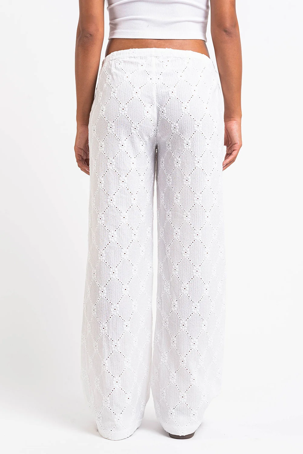 Mel 08Mid Raka Spetsbyxor - White - Image 4