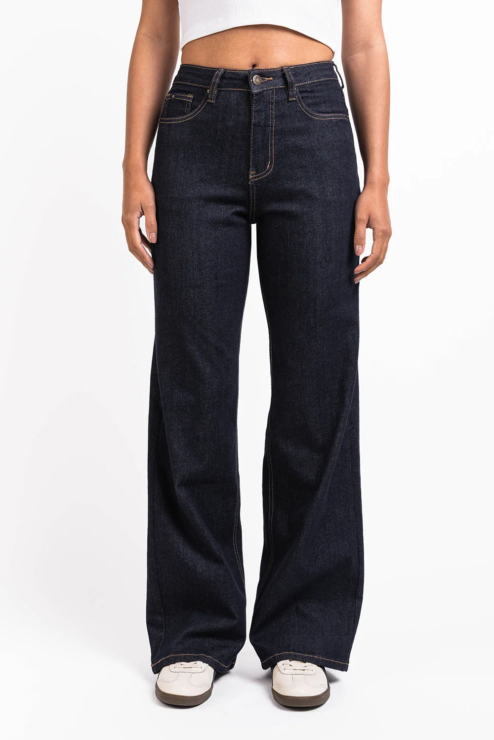 Mikka 03High Wide Jeans - Raw Denim - Image 3
