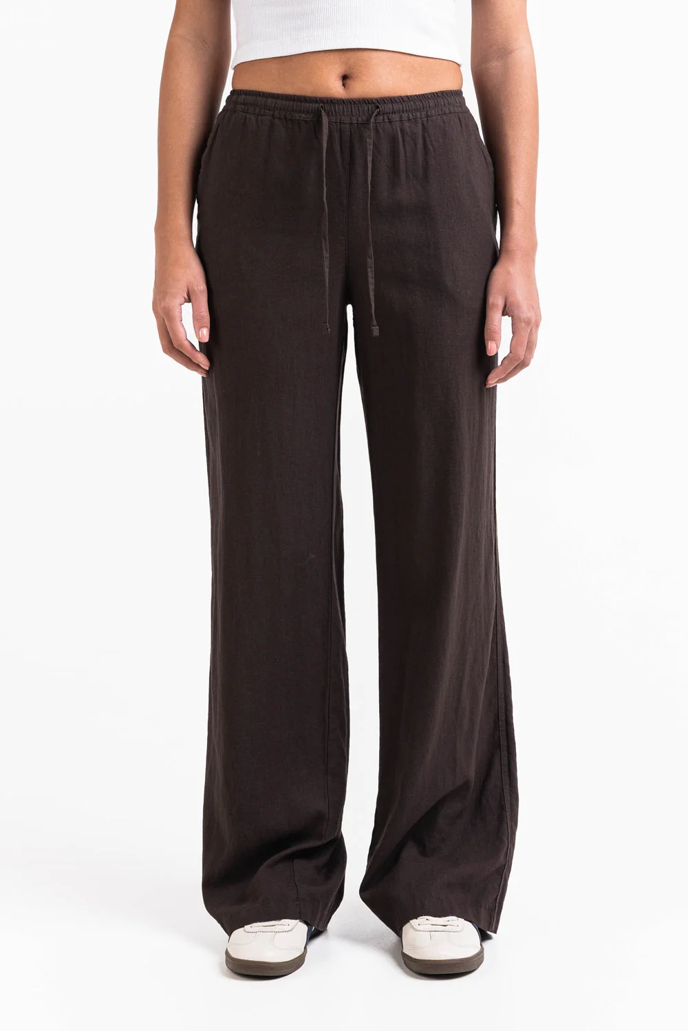 Mila 01Mid Raka Linnebyxor - Brown - Image 5