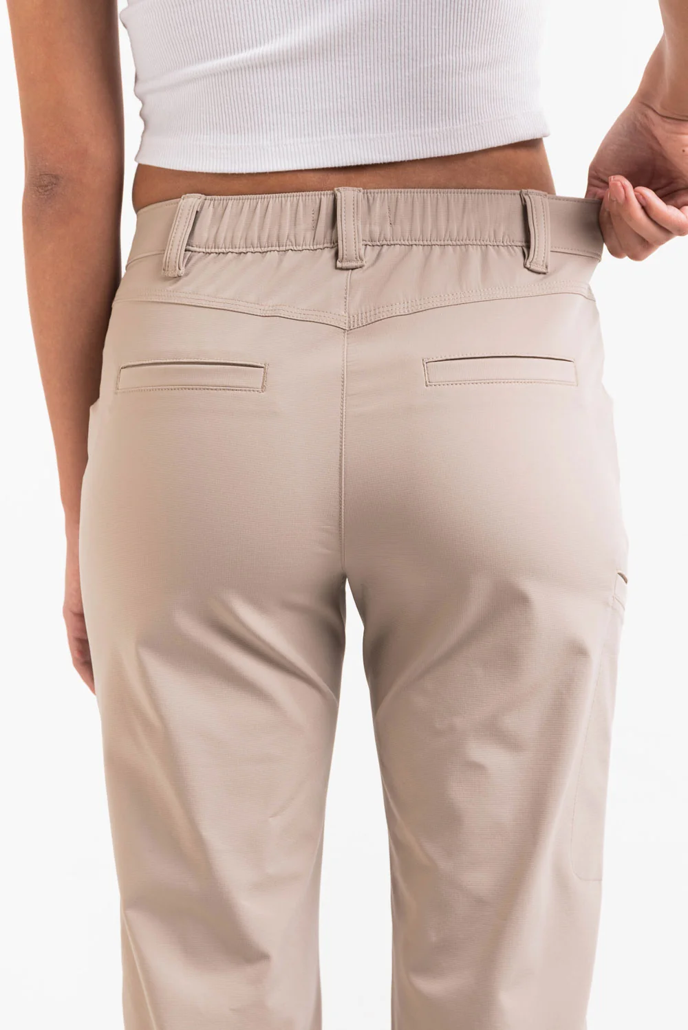 Sierra 01Mid GoUrban Bootcut Byxor - Beige - Image 7