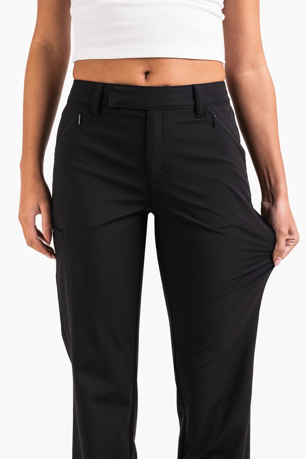 Sierra 01Mid GoUrban Bootcut Byxor - Black - Image 5