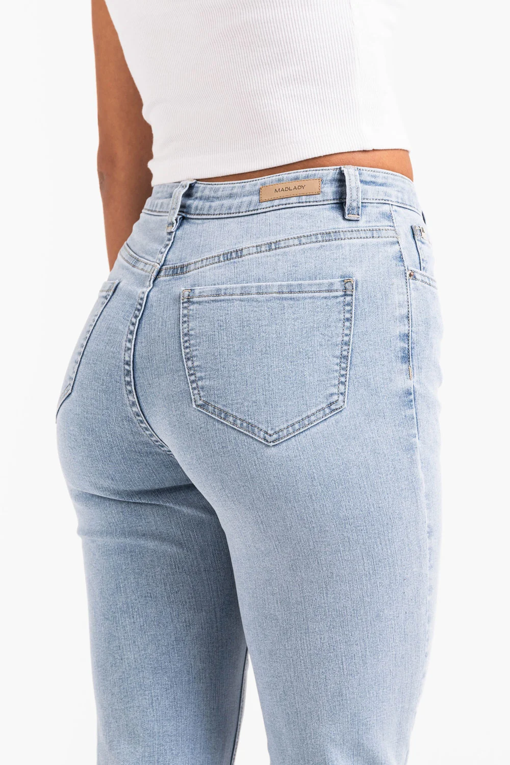 Taylor 02High Bootcut Jeans - Bleach Blue - Image 6
