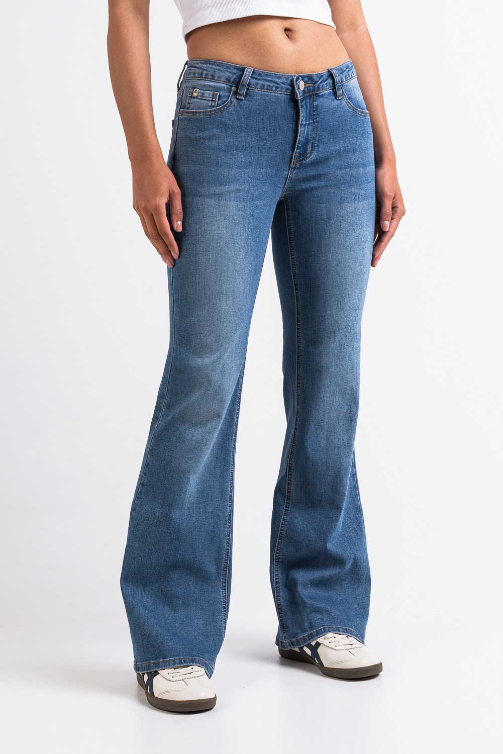 Taylor 02Low Bootcut Jeans - Denim Blue - Image 4
