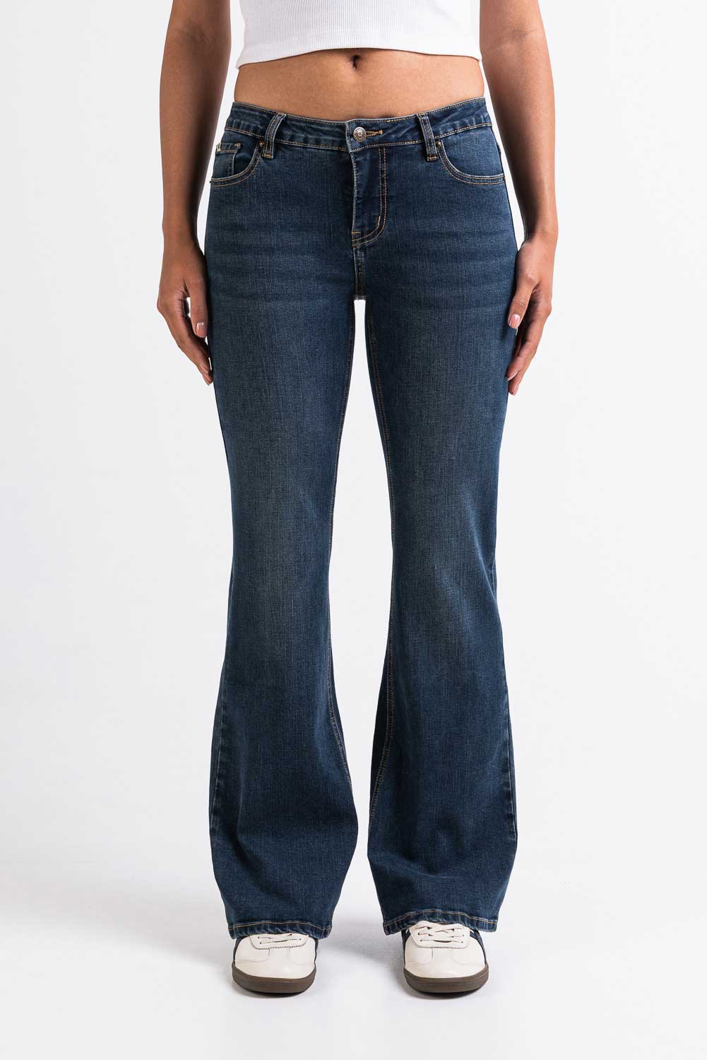 Taylor 02Low Bootcut Jeans - Vintage Blue
