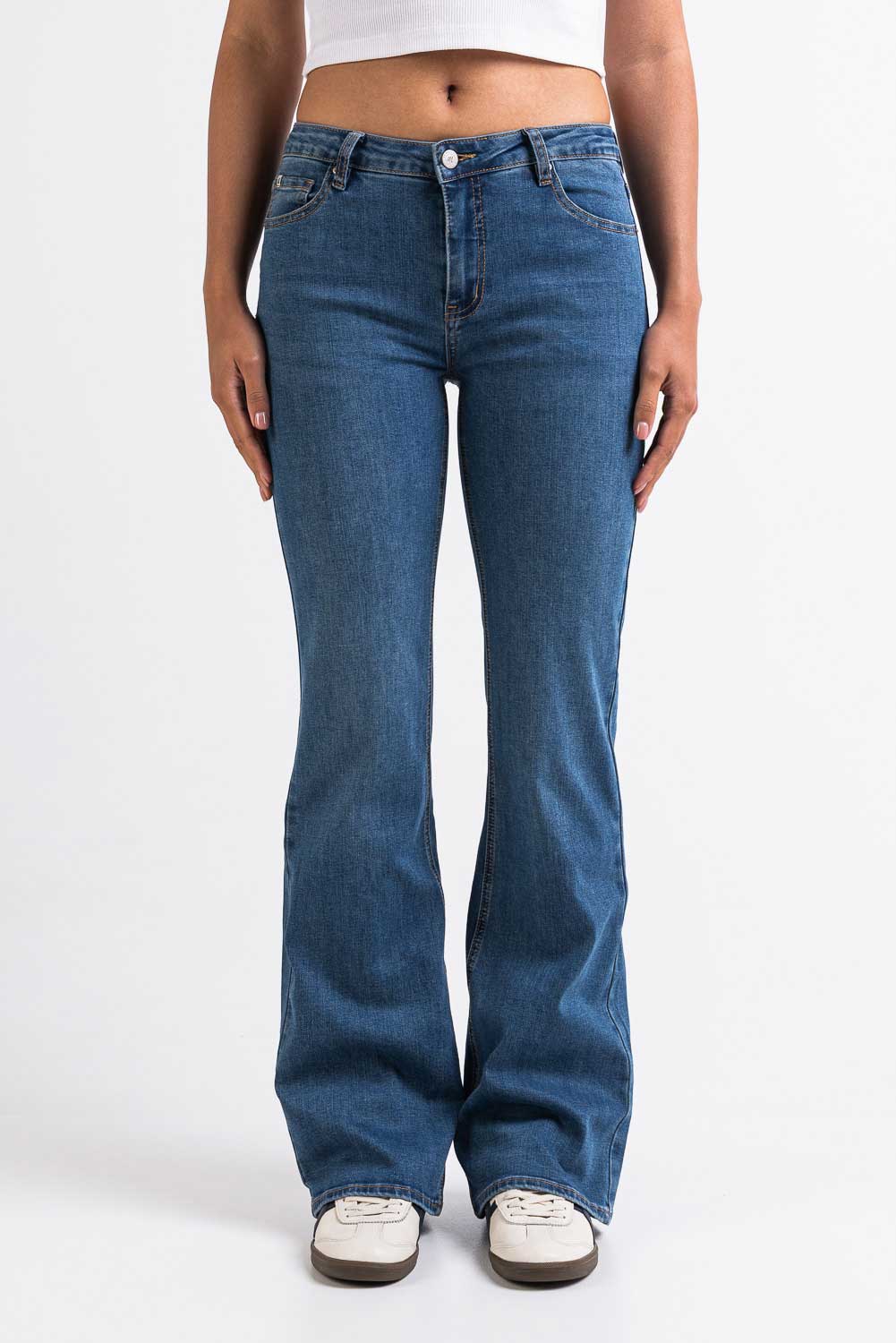Taylor 02Mid Bootcut Jeans - Denim Blue - Image 3
