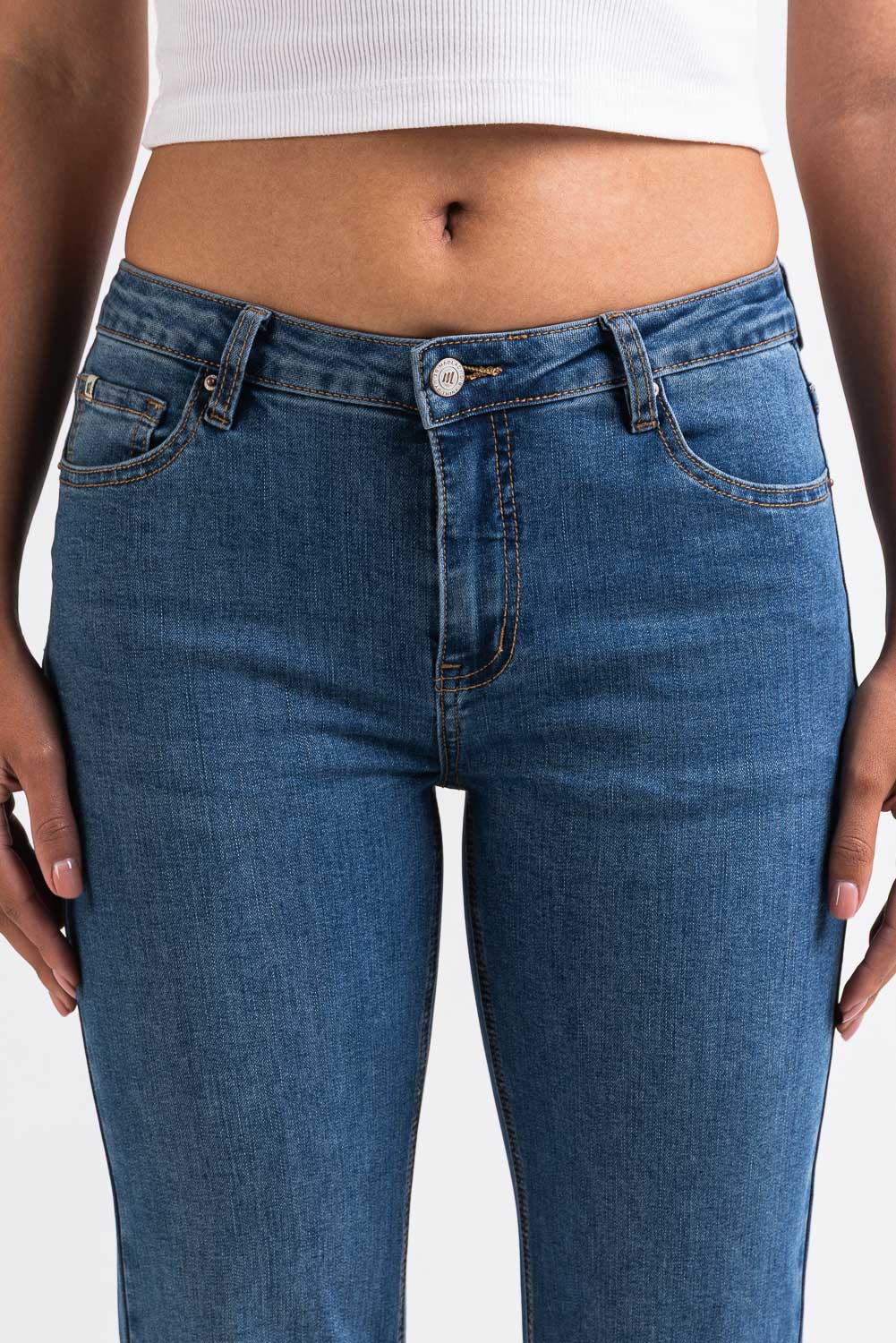 Taylor 02Mid Bootcut Jeans - Denim Blue - Image 5