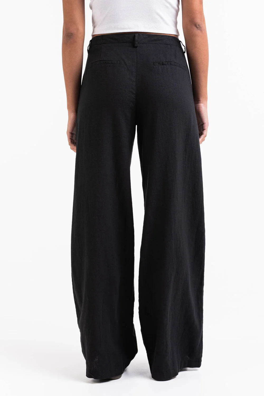 Thilde 02Mid Vida Linnebyxor - Black - Image 7